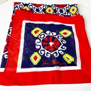 Vera Bradley sun valley large cotton scarf wrap